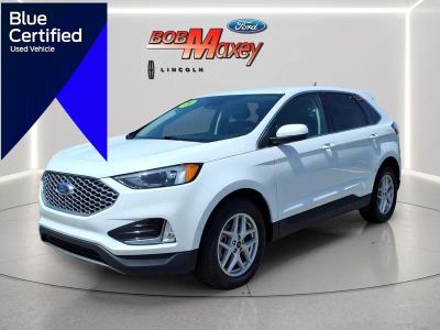 2024 Ford Edge SEL in Oxford White — front three-quarter view