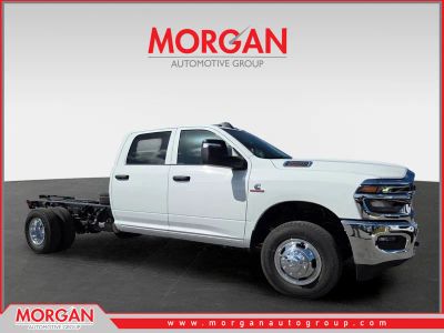 2026 Ram 3500 Tradesman in White — front three-quarter view