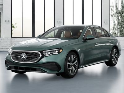 2026 Mercedes-Benz E-Class E 350 in Verde Silver Metallic — front three-quarter view