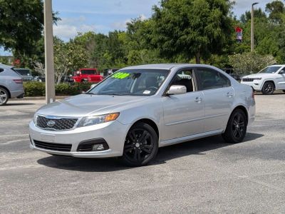 2010 Kia Optima SX in Silver — front three-quarter view