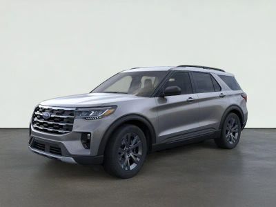 2026 Ford Explorer Active w/200A Pkg in Carbonized Gray Metallic — front three-quarter view
