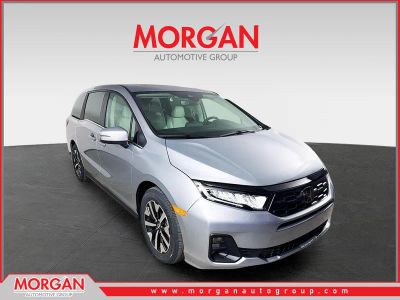 2026 Honda Odyssey EX-L in Solar Silver Metallic — front three-quarter view