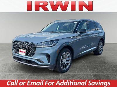 2025 Lincoln Aviator Reserve in Blue — front three-quarter view