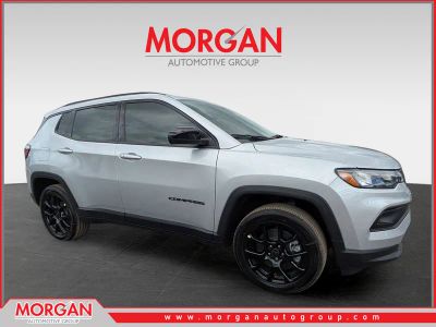 2026 Jeep Compass Latitude in Silver — front three-quarter view