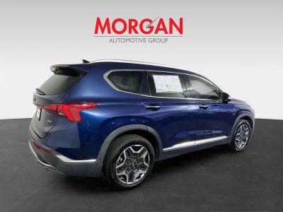 2021 Hyundai Santa Fe — rear three-quarter view