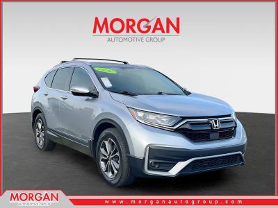 2021 Honda CR-V EX in Gray — front three-quarter view