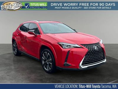 2022 Lexus UX 250h Base in Redline — front three-quarter view