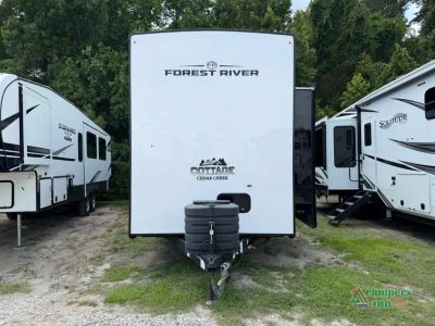 2026 Forest River RV Cedar Creek Cottage — rear three-quarter view
