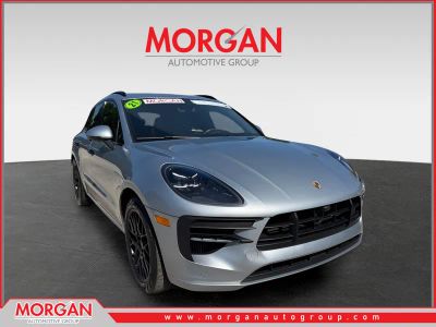 2021 Porsche Macan GTS in Dolomite Silver Metallic — front three-quarter view