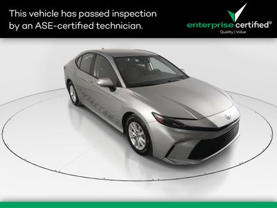 2025 Toyota Camry LE — front three-quarter view