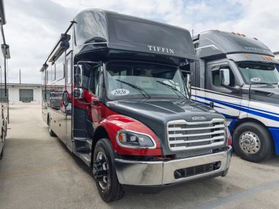2026 Tiffin ALLEGRO BAY — front three-quarter view