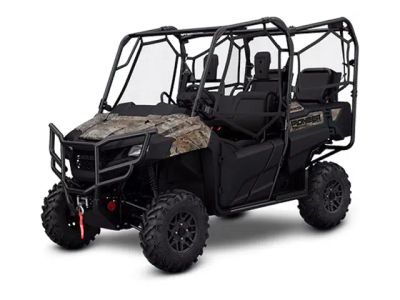 2025 Honda® Pioneer 700-4 Forest — front three-quarter view