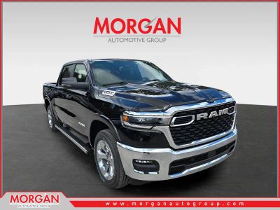 2026 Ram 1500 Big Horn in Diamond Black Crystal Pearlcoat — front three-quarter view