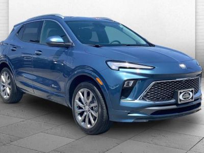2026 Buick Encore GX Avenir in Ocean Blue Metallic — front three-quarter view