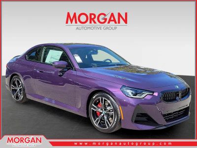 2026 BMW 2 Series 230i in Thundernight Metallic — front three-quarter view