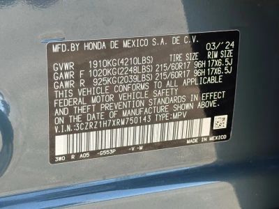 2024 Honda HR-V EX-L — photo 20 view