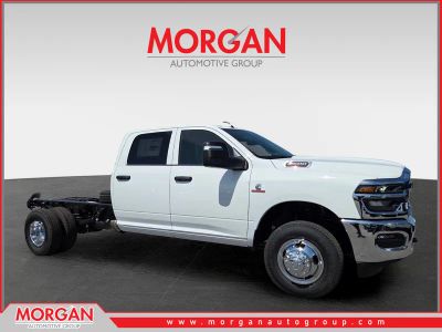 2026 Ram 3500 Tradesman in White — front three-quarter view