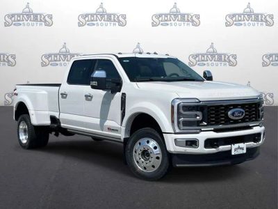 2026 Ford F-450SD Platinum in White — front three-quarter view