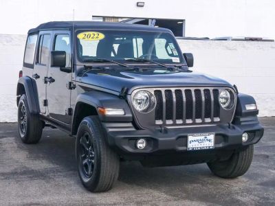 2022 Jeep Wrangler — rear three-quarter view