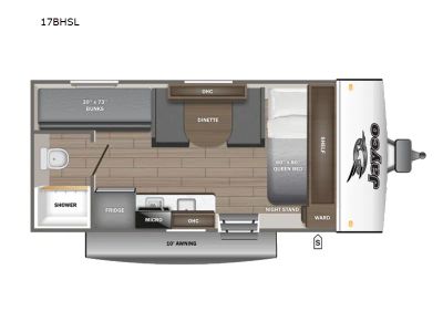 2027 Jayco Jay Feather Air SL 17BHSL — front three-quarter view