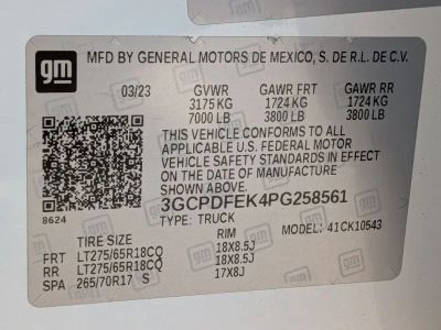 2023 Chevrolet Silverado 1500 — photo 28 view