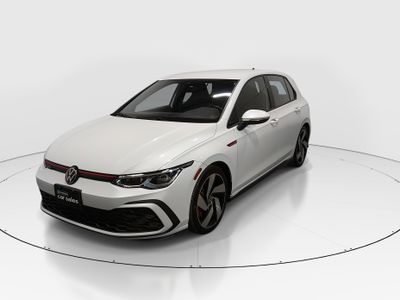 2024 Volkswagen Golf GTI — rear three-quarter view