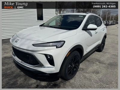 2026 Buick Encore GX Sport Touring in Summit White — front three-quarter view