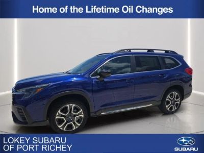2026 Subaru Ascent Limited in Sapphire Blue Pearl — front three-quarter view