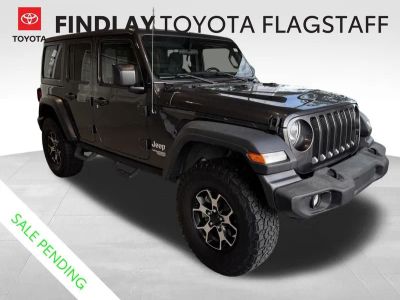 2018 Jeep Wrangler Unlimited Sport S in Granite Crystal Metallic Clearcoat — front three-quarter view