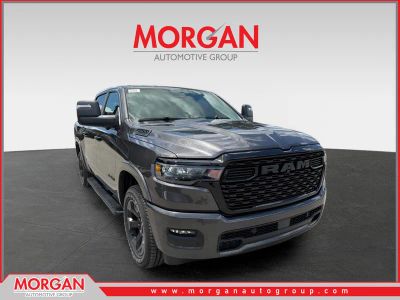 2026 Ram 1500 Big Horn in Granite Crystal Metallic Clearcoat — front three-quarter view