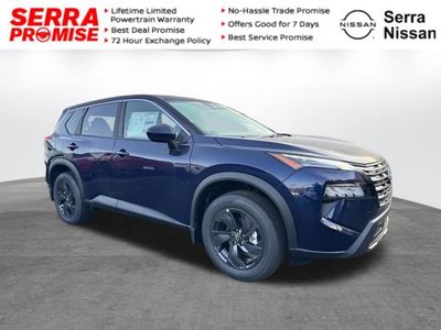 2026 Nissan Rogue SV in Deep Ocean Blue Pearl — front three-quarter view