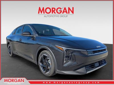 2025 Kia K4 EX in Interstellar Gray — front three-quarter view