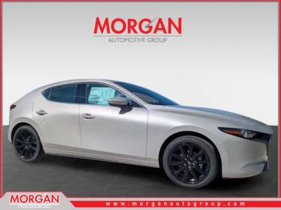 2026 Mazda Mazda3 Hatchback 3 2.5 S Premium in Platinum Quartz Metallic — front three-quarter view