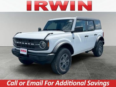 2026 Ford Bronco Big Bend in White Gray — front three-quarter view