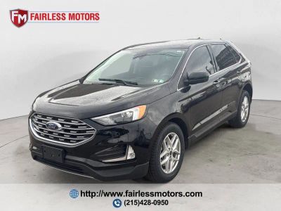 2022 Ford Edge SEL AWD 4dr Crossover in Black — front three-quarter view