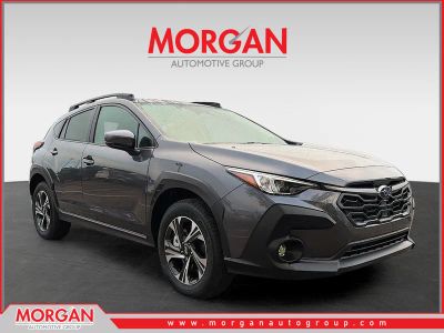 2026 Subaru Crosstrek Premium in Magnetite Gray Metallic — front three-quarter view