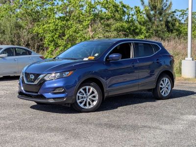 2022 Nissan Rogue Sport S in Blue — front three-quarter view