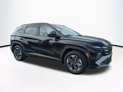 2026 Hyundai TUCSON SEL in Black — front three-quarter view