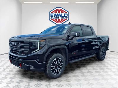 2026 GMC Sierra 1500 AT4 in Onyx Black — front three-quarter view