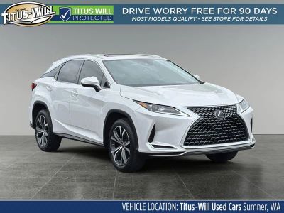2021 Lexus RX 350 in White Pearl — front three-quarter view