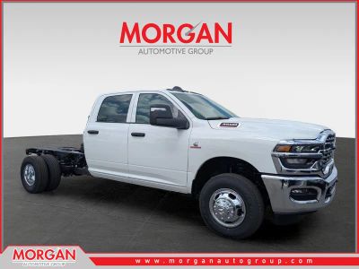 2026 Ram 3500 Tradesman in White — front three-quarter view
