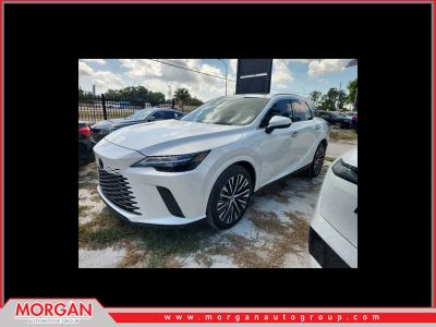 2024 Lexus RX 350 Premium Plus in Eminent White Pearl — front three-quarter view