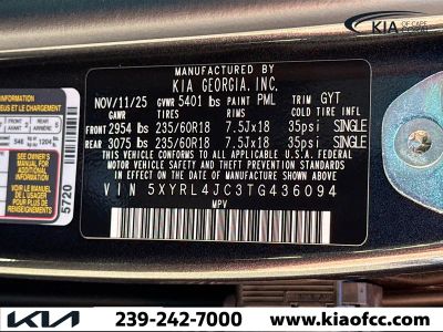 2026 Kia Sorento — photo 40 view