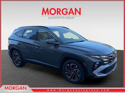 2026 Hyundai TUCSON Limited in Hampton Gray — front three-quarter view