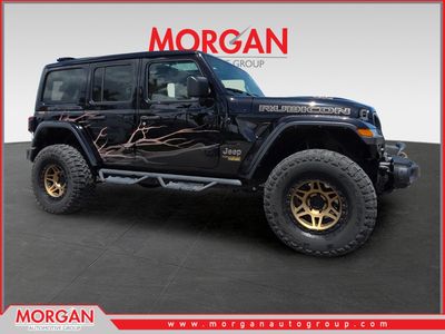 2021 Jeep Wrangler Unlimited Rubicon 392 in Black — front three-quarter view