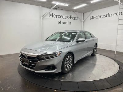 2021 Honda Accord Hybrid — rear three-quarter view