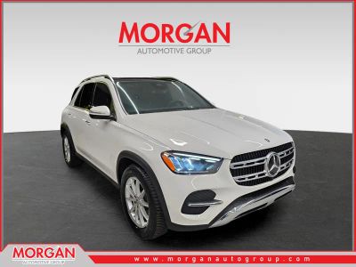 2024 Mercedes-Benz GLE 350 in White — front three-quarter view