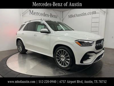 2026 Mercedes-Benz GLE 450 in White — front three-quarter view