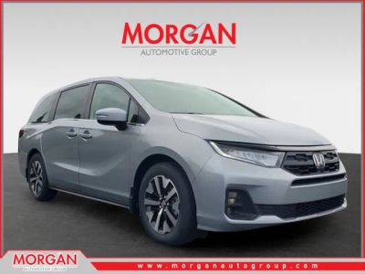 2026 Honda Odyssey EX-L in Solar Silver Metallic — front three-quarter view