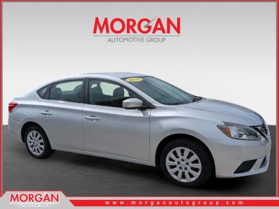 2018 Nissan Sentra S in Brilliant Silver — front three-quarter view